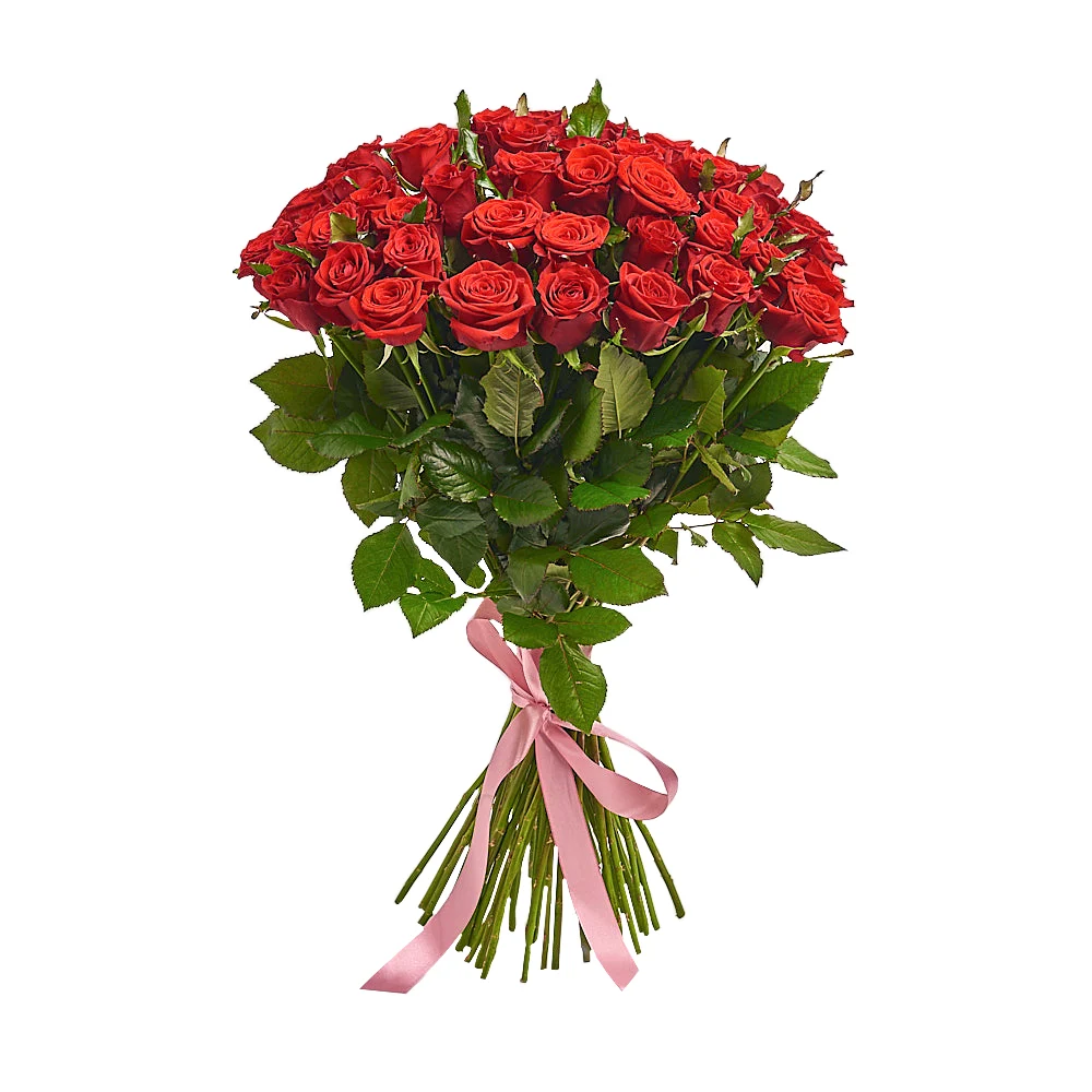 Букет из 51 красной розы (120см)
